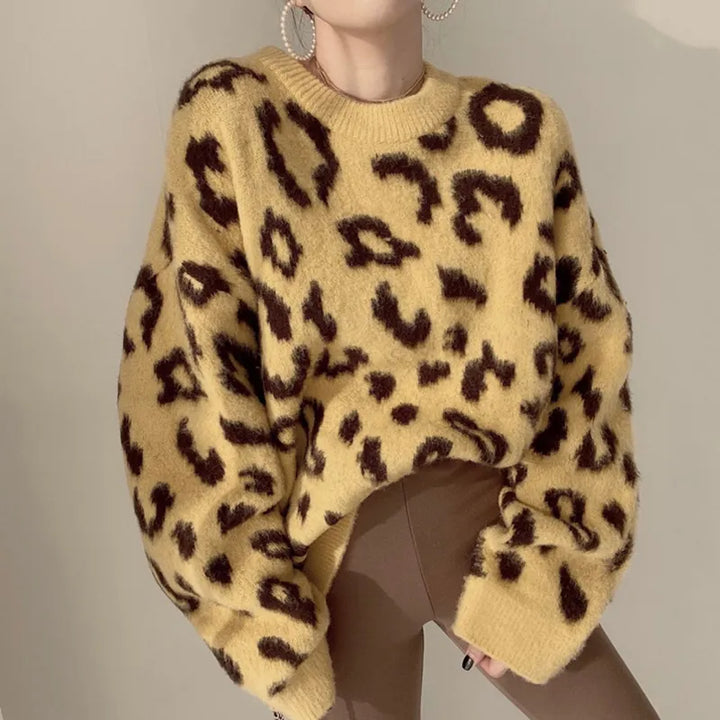 Knit Leopard Sweater