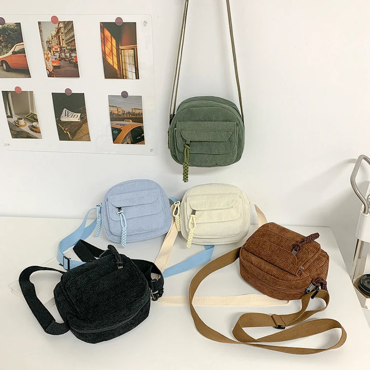 Small Corduroy Shoulder Bag