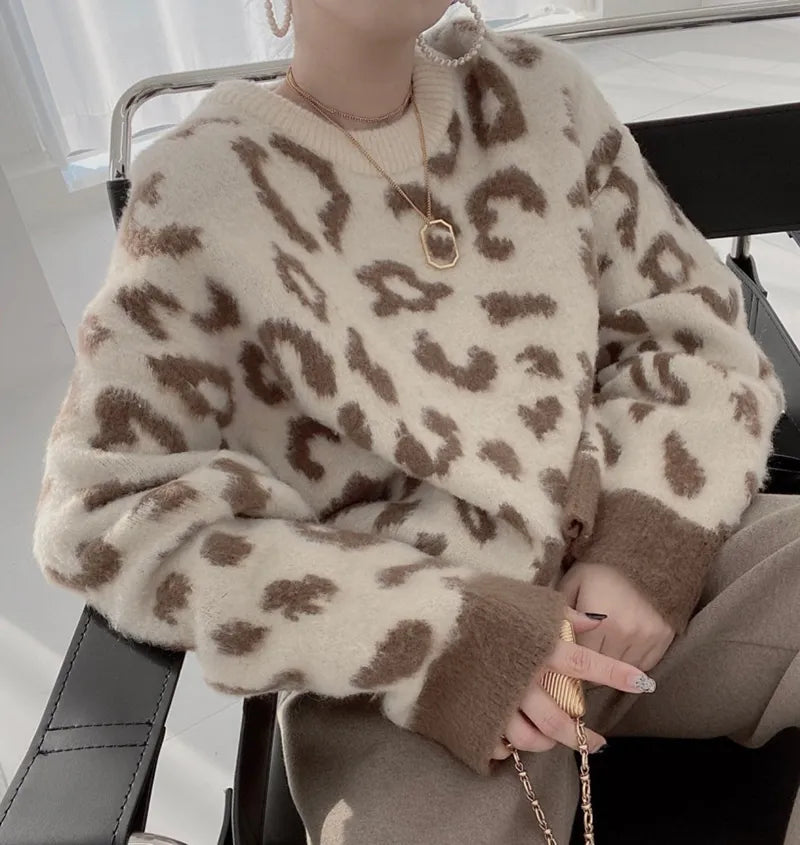 Knit Leopard Sweater