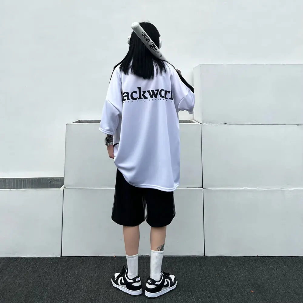 "BLACKWORK" Oversized Sweater