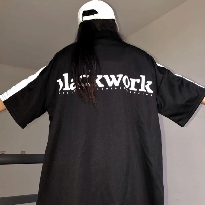 "BLACKWORK" Oversized Sweater