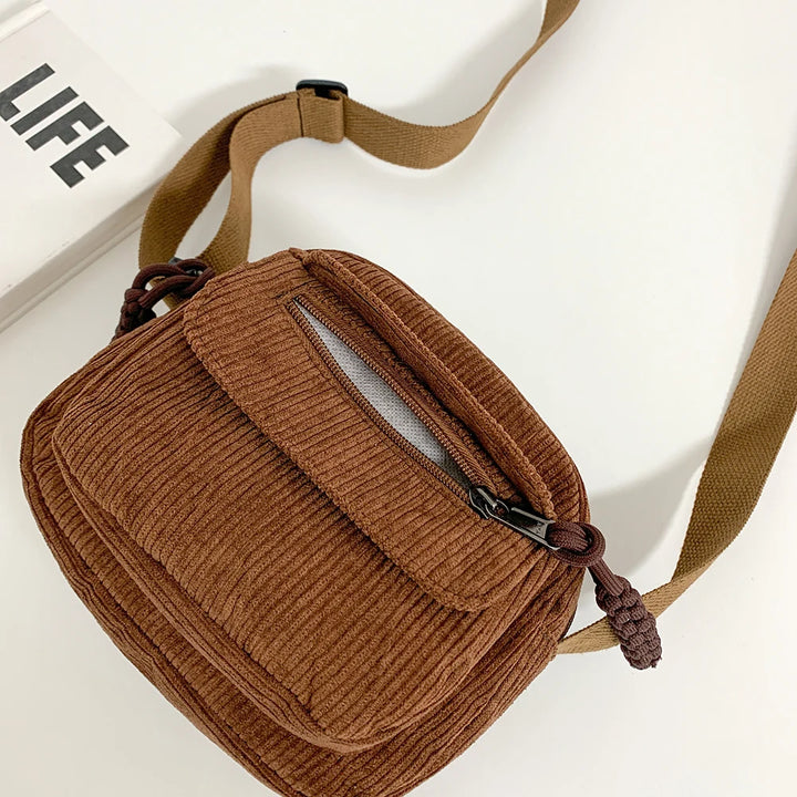 Small Corduroy Shoulder Bag