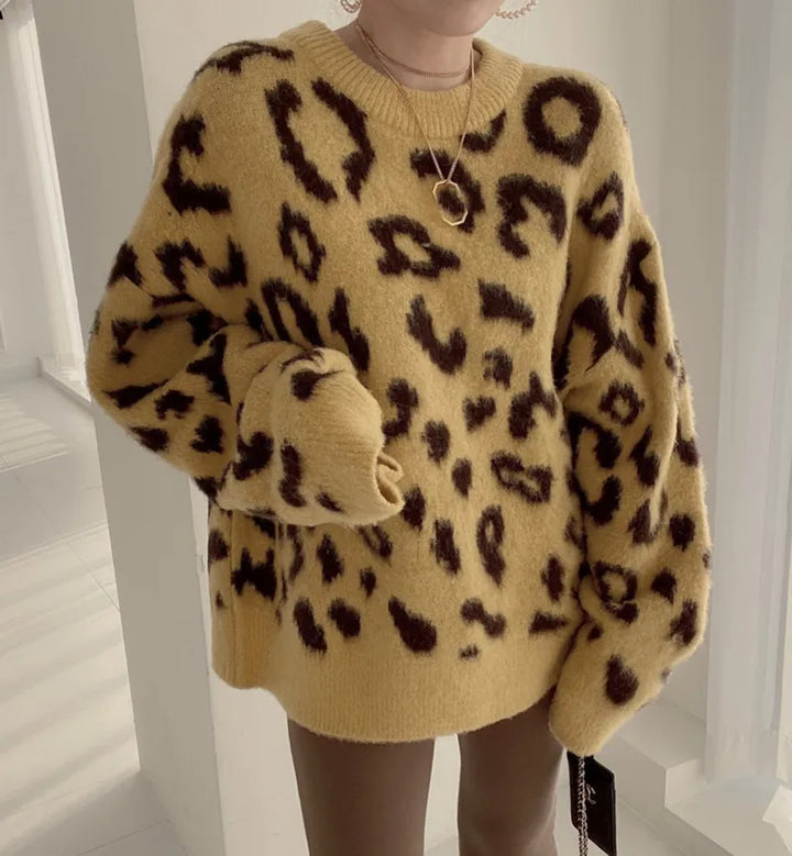 Knit Leopard Sweater