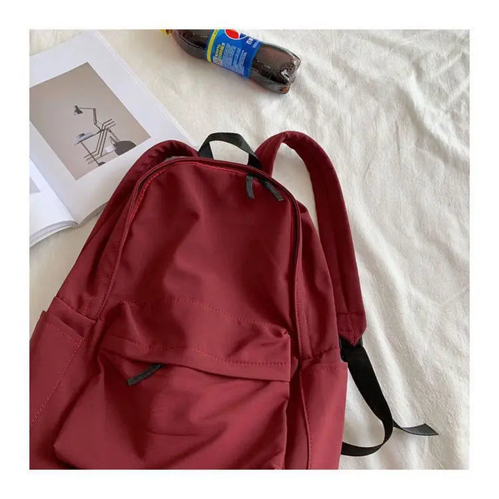 Casual Backpack With Zippers