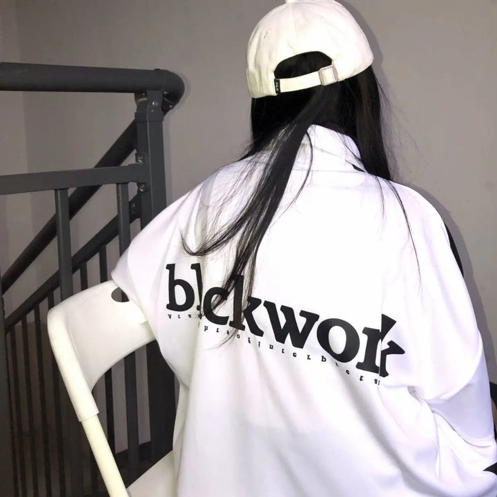 "BLACKWORK" Oversized Sweater