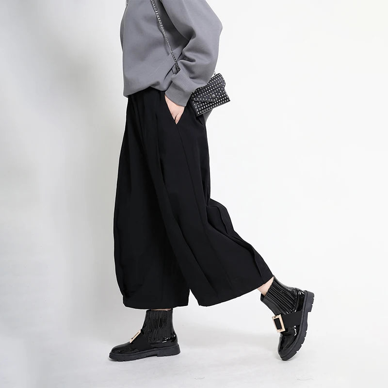 One Size: Oversized Wide-Leg Cozy Trousers