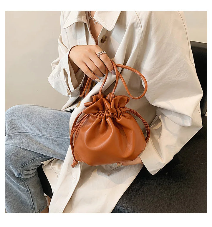 Drawstring Bucket Bag