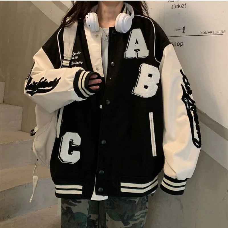 College-Style Bomber Jacket