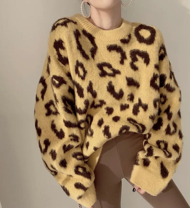 Knit Leopard Sweater