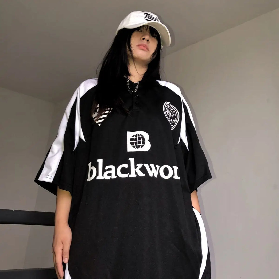 "BLACKWORK" Oversized Sweater