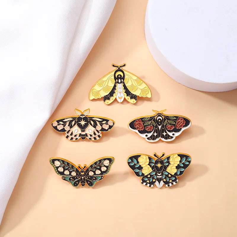 Moth/Butterfly/Dragonfly Badge Pins